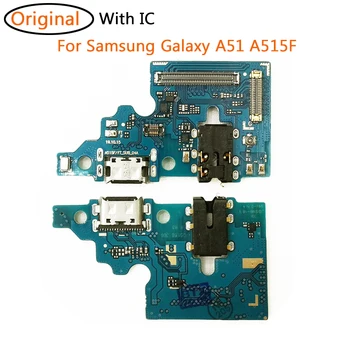 Оригинал За Samsung Galaxy A51 A515F Micro USB Зарядно Устройство за ipod Док-Станция За Зареждане Конектор Заплата Микрофон Гъвкав Кабел