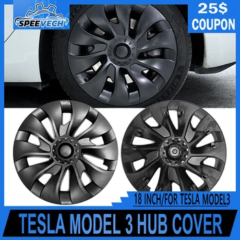 Гореща Продажба на 4 бр./1 бр. 18 Инча Tesla Модел 3 Автомобилни Капачки За Ступиц, Благородна работа на смени Капачката на Колелото на Автомобила