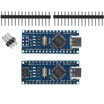 Type-C USB CH340 Nano 3,0 ATmega328P Такса е Съвместим контролер За Arduino Nano CH340 USB Драйвер за Nano V3.0 ATmega328