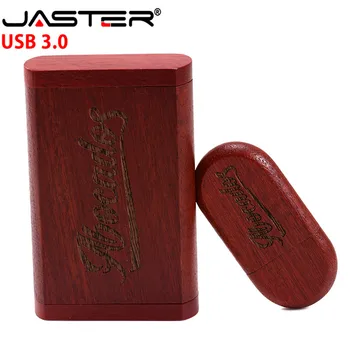 JASTER USB 3.0 ЛОГОТО на индивидуален дървени usb + Кутия Личен ЛОГОТО на флаш памет 8 GB 16 GB 32 GB 64 GB usb Флаш Памет Memory stick стик