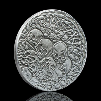 Череп Пиратски Сувенири Монета Предизвикателство Колекционерски Монети Чалънджър