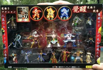 1 компл. Подарък кутия Онлайн игра Dynasty Warriors 5 фигурка кукла. 7 см деца PVC cosplay колекция подарък гуаньюй диао чан d10