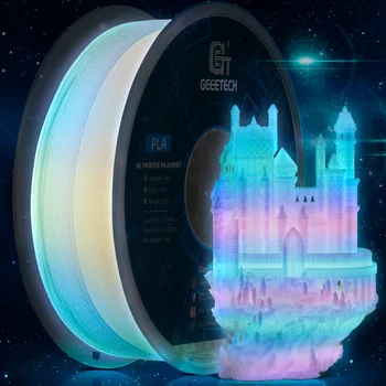 GEEETECH Glow PLA 1,75 мм 1 кг Свети в тъмното за 3D Печат лека нощ Нажежен 8 Цвята 3D Принтер Материал, в Чужбина на склад