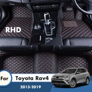 RHD Автомобилни Постелки и Килими За Toyota RAV4 Рав 4 IV XA40 2019 2017 2018 2015 2016 2013 2014 Килими Авто Аксесоари на вътрешния Капак