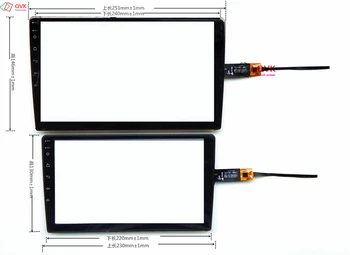 10,2 10,1 9 инча GPS кола DVD CS-CTP10183-A спк стартира строителни YH20K За Kunfine 2 Капацитивен сензорен екран дигитайзер, датчик за външна стъклен панел
