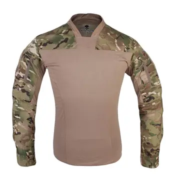 Emersongear Мъжки Тактически ризи Официални Леки Бойни тениски Мультикам Армейски Спортен Трикотаж Блузи с дълъг Ръкав