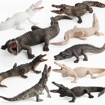 Моделиране На Животните Играчки Крокодил Модел Фигурки На Герои За Деца Детски Играчки, Подарък От Образователни Играчки, Фигурки Статуетка Начало Декор Кукли