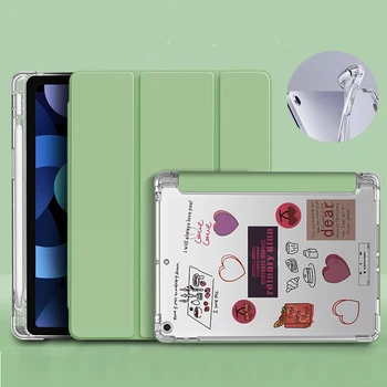 За Mi Pad 5 Калъф с Функция за Автоматично Събуждане Поставка За Xiaomi pad 5 Pro 11 Калъф От TPU Прозрачен Калъф С Притежател на молив Аксесоари За Таблети
