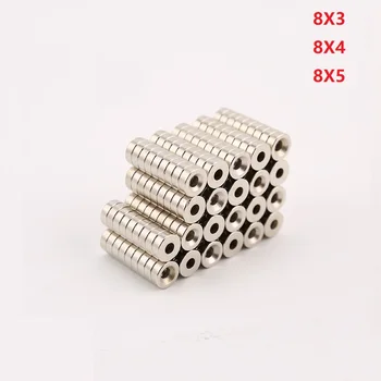 8x3 8X4 8x5 mm Неодимови Магнити Силен Диаметър на Малки Кръгли редки земи Магнити Постоянен Диск 8*3 8*4 8* 5 Мм