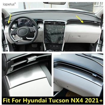 За Hyundai Tucson NX4 2021 2022 Централно Дистанционно Управление Панел на Арматурното Табло Рамка Декоративна Ивица Капак Завърши Аксесоари От Неръждаема Стомана