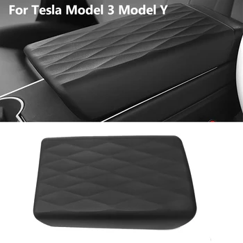 Кутия За Оръжие Защитен Замшевый Калъф За Кола Tesla Model 3 Model Y Централно Дистанционно Управление, Подлакътник Аксесоари За Интериора Model3 Modely