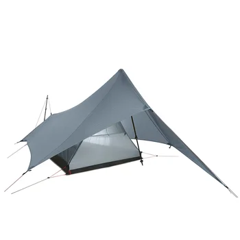FLAME'S CREED XUNSHANG 20D silnylon 1 Човек Отворен Ultralight Къмпинг Палатка 3 Сезон Дъжд Лети Палатка Бреза