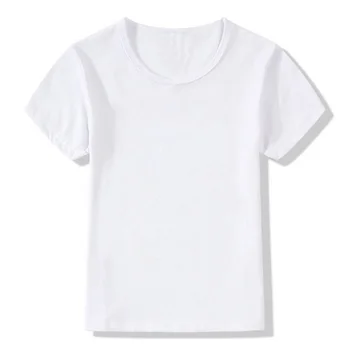 Однотонная тениска Однотонная Бяла Тениска Без Принта