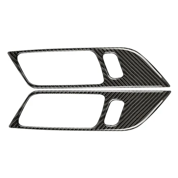 Стикер на Дверную Капак от Въглеродни Влакна за Ford Mustang 2015-2020 GT Автоматично Заключване на вратите Дръжка Рамка Довършителни Промяна на Интериора