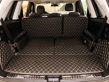 Добро качество! Специални постелки за багажник на Mercedes Benz GL 450 X164 2011-2006 7 места трайни килими за багажника карго подложка GL450 2009