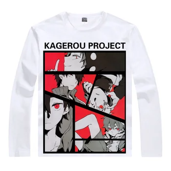 Тениски Kagerou Project, Тениски с дълъг Ръкав в различни стилове, Kagero Purojekuto, Heat Haze, Проект Mekakucity, Актьори, Kido, Cosplay, Риза