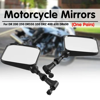 1 Чифт Мотоциклетни Огледала за Странично Огледало за Обратно виждане За Suzuki DR 200 250 DR350 350 DRZ 400 650 DR650 Мотоциклетни Огледала и Аксесоари