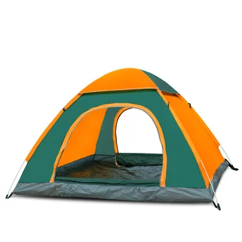 Бързо Автоматично Отваряне на Палатки Туристическа Обзавеждане за Семеен Пикник на Открито Къмпинг Туризъм Палатка за 3-4 Човека