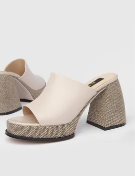 ILVi/Дамски обувки Balfour от естествена кожа ръчно изработени, бежовата кожа обувки 2022 година, пролетно-летни обувки Пролет-лято