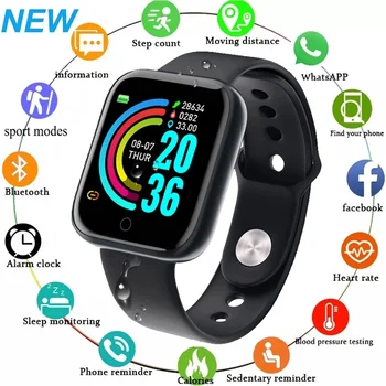 Смарт Часовници За Мъже И Жени, Цифрови Часовници, Bluetooth, Спортен Тракер, монитор на сърдечната честота, Кръвното Налягане, Умни Часовници За Android и IOS Xiaomi