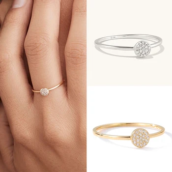 дамско класическо пръстен От Неръждаема Стомана 316L, Пръстени и Златен Цвят, Инкрустация цирконий, Трупно пръстен За Жени И Мъже, Сватбени Модни Бижута