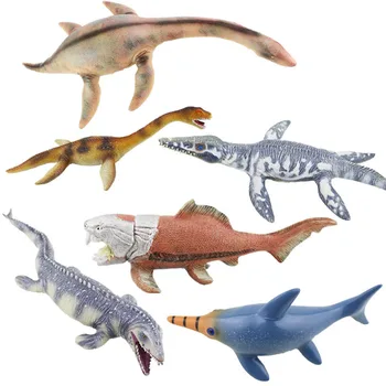 Имитативната МЕКА Гумена Модел на Динозавър, Голям Канлонский Дракон със Змийска кожа врата, Ихтиозавр Дан, Модел на Морското Животно, Играчка K27