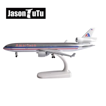 Пакетче Джейсън 20 СМ, Американски Модел на самолет MD-11, Модел на Самолета, Монолитен под налягане, Метални Модел Самолет, Директна Доставка