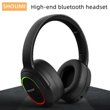 Led Bluetooth Слушалки Евтини Безжични Слушалки Слот BT5.1 Голям Слушалка Слушалки с Подвижен Микрофон, Пълен Комплект Каска L800