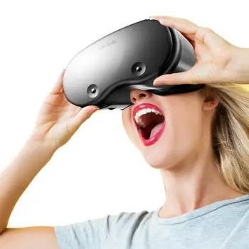 VRGPRO X7 3D VR Слушалки Очила за Виртуална Реалност Каска на цял екран Визуален Широкоъгълен За Смартфони Телефонни Лещи от 5 до 7 Инча