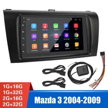 За Mazda 3 2004-2009 Bluetooth-съвместим GPS FM Видео, WiFi, Android 10,1 7-Инчов авто Радио 2 Din Мултимедиен плейър