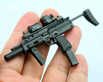 1/6 MP7 Пистолет Двойни Форми Пластмасов Събрана Модел Пъзел Огнестрелни Оръжия За 1/6 от Войници с Военно Оръжие