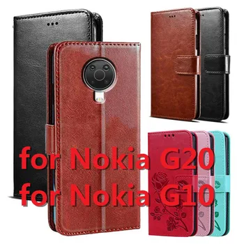 Флип-надолу Капак за Nokia G10 Калъф за Телефон Защитен Калъф Funda Калъф за Nokia G20 Чантата си Кожена Чанта-за Награда