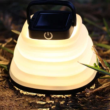 LED Слънчеви Къмпинг Светлини USB Акумулаторни Полируемые Светлини Сгъваеми Палатки Лампи, Битови Прибори За Украса