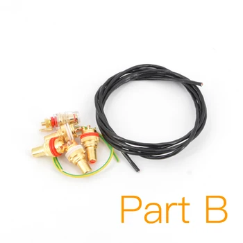Детайли фоно-усилвател MOFI за свързване на сигнала (кабел и конектор)