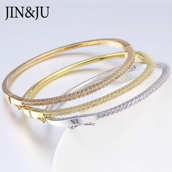 ДЖИН&JU Luxury Fine Jewelry Bangles Bracelet For Women Bijoux Femme Luxe Armbanden Voor Vrouwen Gifts Pulseras гривни за ръка