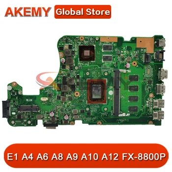 X555DG дънна платка E1 A4 A6 A8 A9 A10 A12 FX-8800P процесор, 4 GB Оперативна памет За Asus X555DG A555DG X555QG X555YI дънна Платка на лаптоп