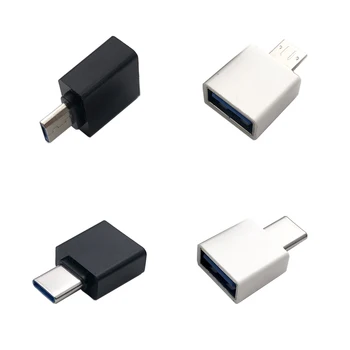 2 бр./10 бр. Детски корона Micro USB 2.0 Съединители USB 2.0 Женски OTG Тип C Включете USB Женски Конектор кабел за зареждане
