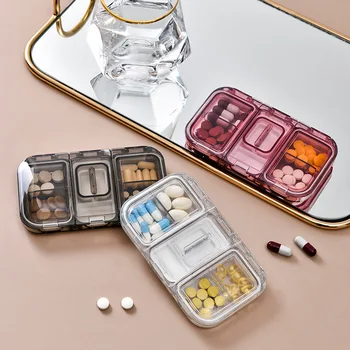 2022 Нова Преносима Кутия за лекарства може да бъде Разделена На Кутия за рязане на лекарства Пътна Малка Кутия за лекарства Запечатани Влага