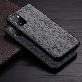Калъф за Xiaomi Poco M3 Pro M3 funda 5G Кожен калъф за мобилен телефон с шарките на бамбуково дърво Луксозен калъф за xiaomi poco m3 pro case capa
