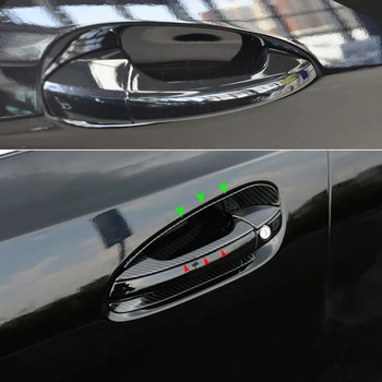 Въглеродните Текстура на Автомобила Външна Врата копчето/Онлей на Капака на Купата За Mercedes Benz C E GLK ML CLA Class W166 W117 X204 W204 W212 W246