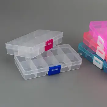 1бр Пластмасови Кутии За Съхранение, Регулируем Опаковката Прозрачен Калъф За Инструменти за Занаят Организатор Кутия за Бижута, Аксесоари и Мини-Кутия За Съхранение