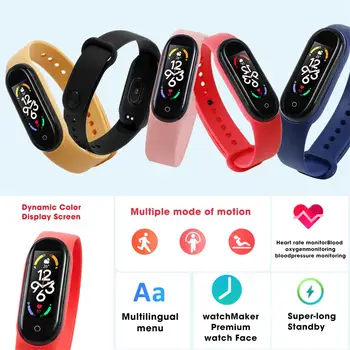 M7 Смарт Часовници наблюдение на сърдечната честота следи кръвното налягане Водоустойчиви Спортни Часовници, Съвместими С Android, Ios (магнитна модел)