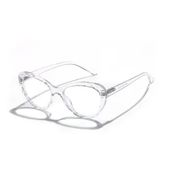 Блокиране На Синя Светлина, Прозрачни Очила Срещу Пренапрежение На Очите Декоративни Очила За Котешки Очи Леки Компютърни Очила За Защита От Радиация