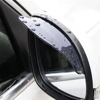 1 чифт Автомобилни Огледала за обратно виждане, Земни нож, автомобилно огледало за обратно виждане, дъждобран за вежди, калъф за кола focus 2 3 Hyundai solaris Mazda 2 3 6 CX-5