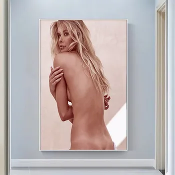 Коприна Плат, С Монтиран На Стената Плакат На Джоузи Кансеко Секси Модел Звездата На Изкуството На Украса На Дома За Подарък