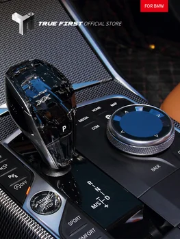 Автомобилни Аксесоари Кристален Дръжка на скоростния и Мултимедийна Дръжка и Бутон Старт-стоп За BMW X6 G06 2020-2021