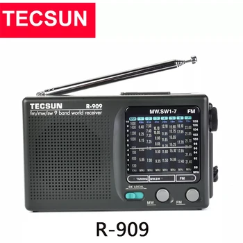 TECSUN R-909 FM/AM/SW Радио 9 ленти Преносим Приемник на Радио Висока Чувствителност, Селективност, Ниско ниво на шум FM/AM/SW Радио