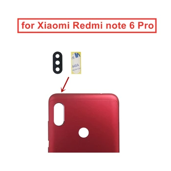 2 бр. за Xiaomi Redmi note 6 Pro Камера Стъклен Обектив на Задната част на Задната Камера Подмяна на Стъкло на Обектива на Ремонт на Резервни Части с Лепило
