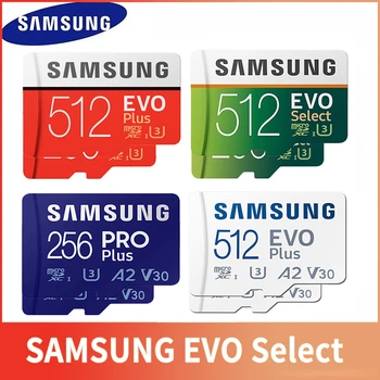 Нов продукт Оригинални Карти памет на SAMSUNG EVO + 64 GB EVO plus U3 128 GB, 256 GB Class10 Micro SD Картата е 32 GB 16G microSD UHS-I TF Карта