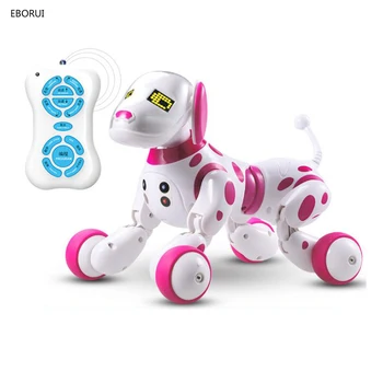 EBORUI 9007A Актуализиран 2,4 G Безжична Rc Дистанционно Управление За Кучета Умно Куче Електронен домашен Любимец модул за Обучение Интелигентен Радиоуправляеми Куче Робот Играчка, Подарък